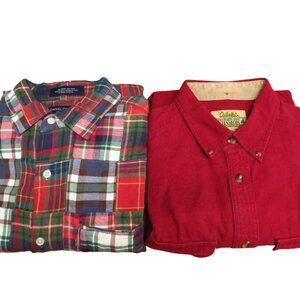 Bundle of 2 Heavy Weight Long Sleeve Shirts 1 Chamois 1 Flannal